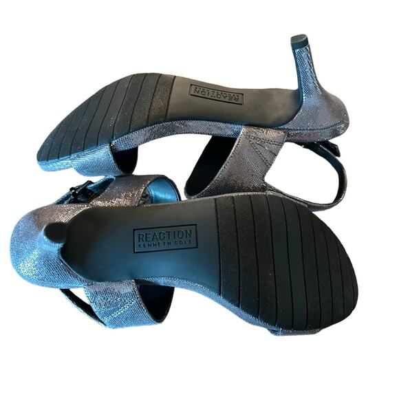 Kenneth Cole Reaction Dee Two Band Shimmery Sparkle Slingback Heels NEW 8.5 - Picture 9 of 10